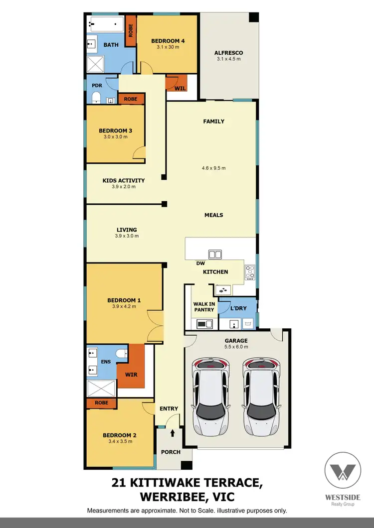 Floorplan of Homely house listing, 21 Kittiwake Terrace, Werribee VIC 3030