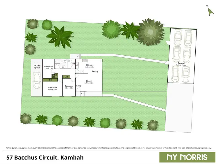 Floorplan of Homely house listing, 57 Bacchus Circuit, Kambah ACT 2902