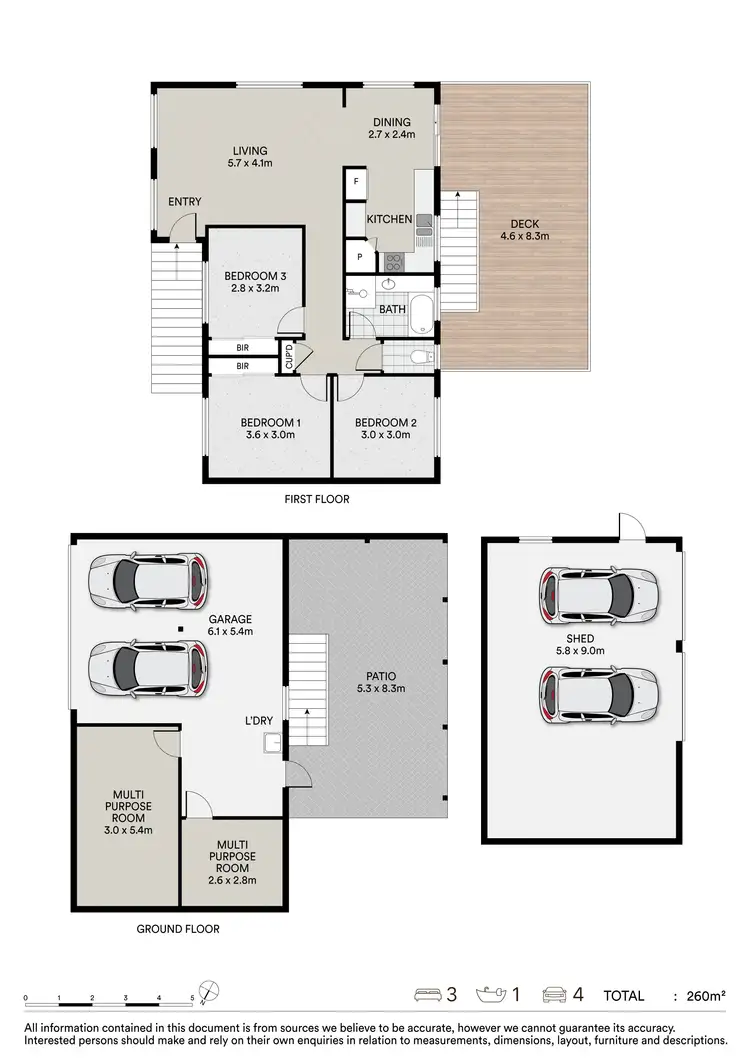 Floorplan of Homely house listing, 44 McGrath Street, Waterford West QLD 4133