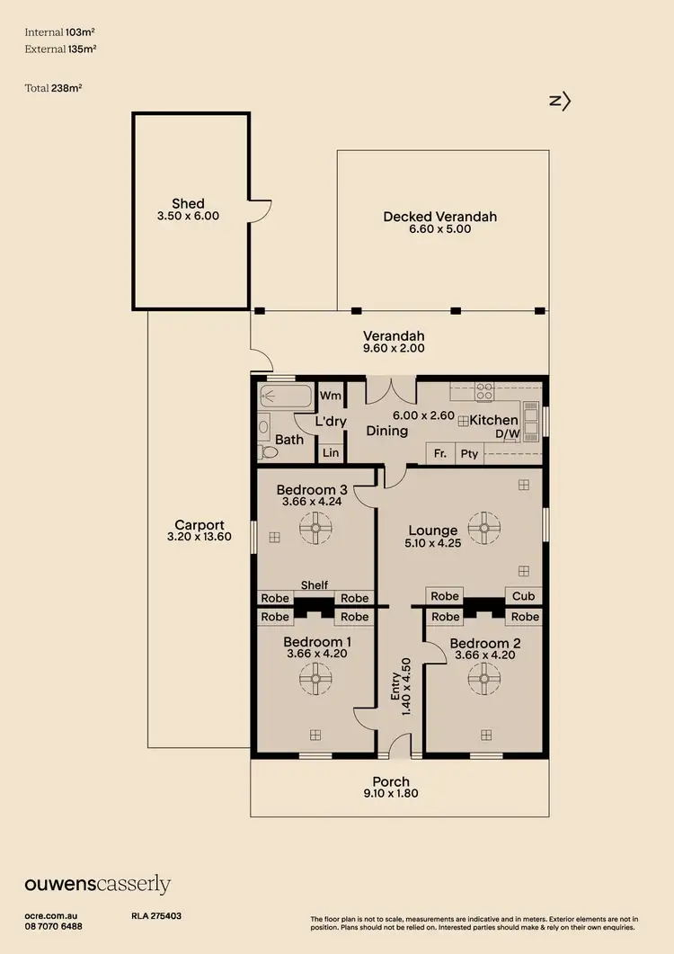 Floorplan of Homely house listing, 15 East Terrace, Henley Beach SA 5022