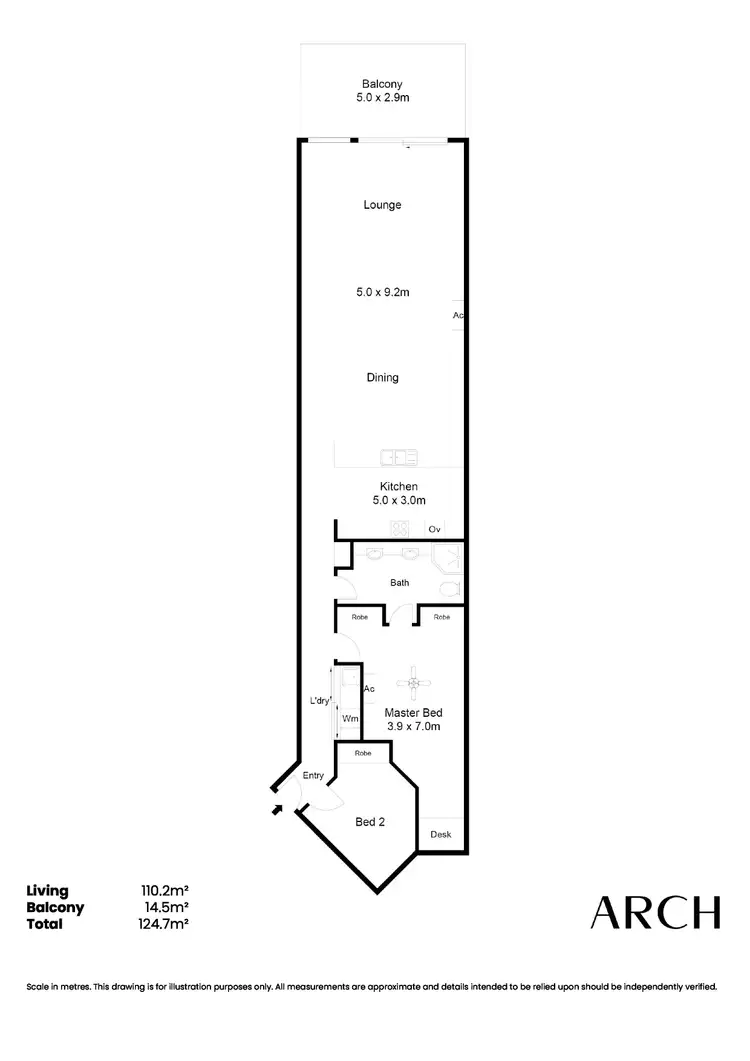 Floorplan of Homely apartment listing, 110/50 Esplanade, Christies Beach SA 5165