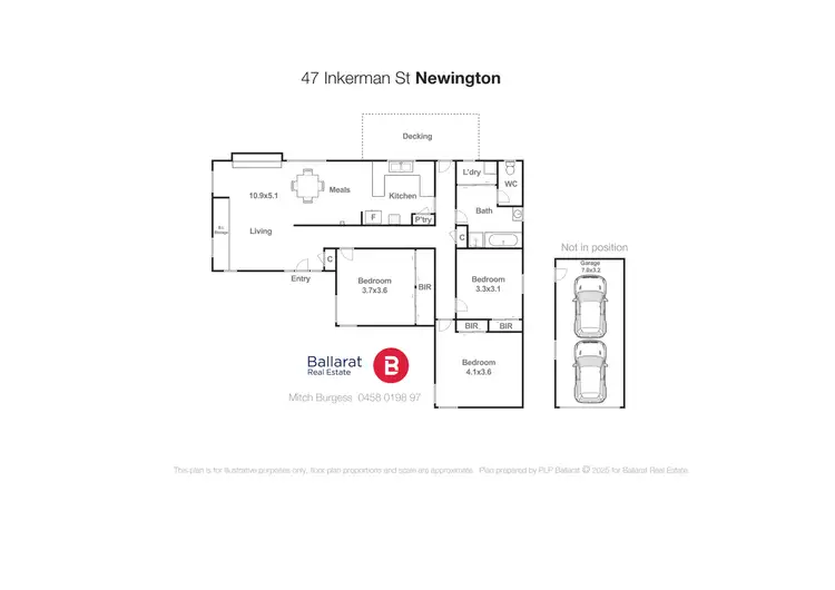 Floorplan of Homely house listing, 47 Inkerman Street, Newington VIC 3350