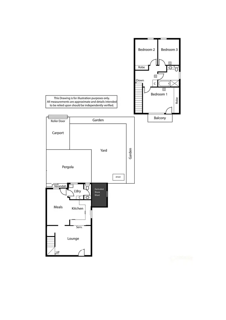 Floorplan of Homely townhouse listing, 1/14 Windsor Avenue, Clovelly Park SA 5042