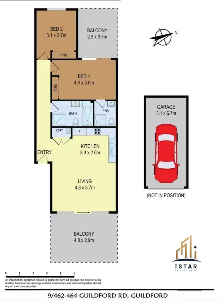 Floorplan of Homely apartment listing, 9/462-464 Guildford Road, Guildford NSW 2161