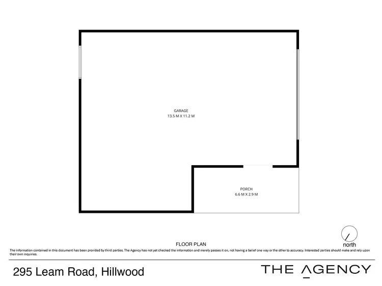 Floorplan of Homely land listing, 295 Leam Road, Hillwood TAS 7252