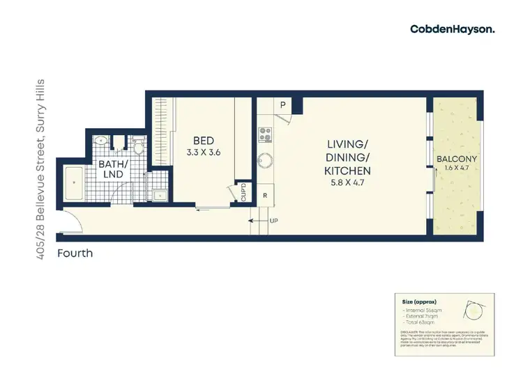 Floorplan of Homely house listing, 405/28 Bellevue Street, Surry Hills NSW 2010