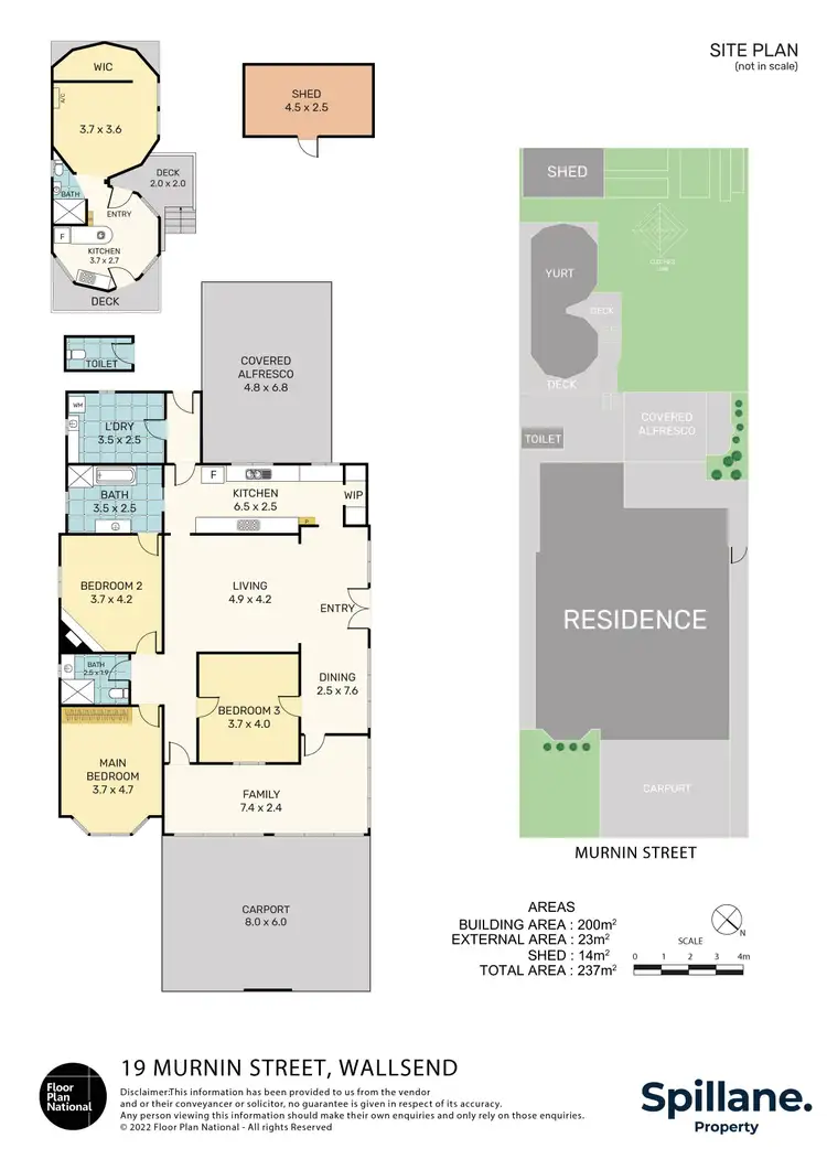 Floorplan of Homely house listing, 19 Murnin Street, Wallsend NSW 2287