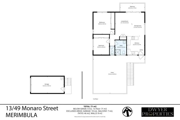 Floorplan of Homely unit listing, 13/49 Monaro Street, Merimbula NSW 2548