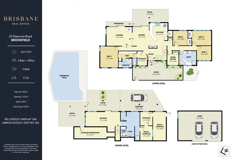 Floorplan of Homely rural property listing, 23 Deerhurst Road, Brookfield QLD 4069