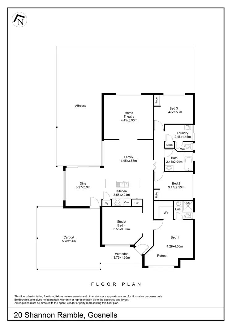 Floorplan of Homely house listing, 20 Shannon Ramble, Gosnells WA 6110