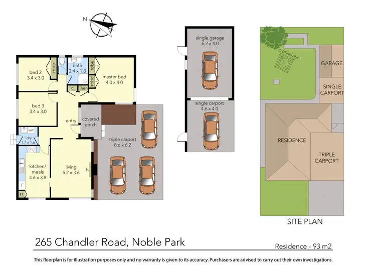 Floorplan of Homely house listing, 265 Chandler Road, Noble Park VIC 3174