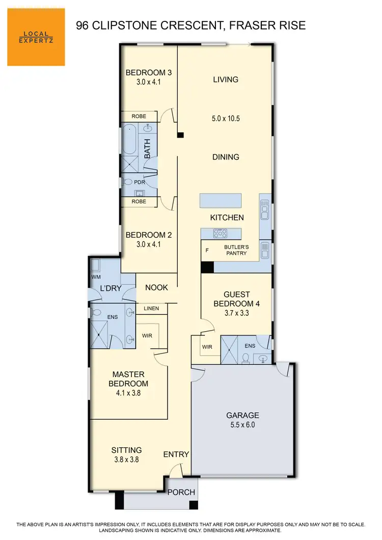 Floorplan of Homely house listing, 96 Clipstone Crescent, Fraser Rise VIC 3336