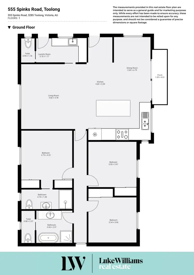 Floorplan of Homely rural property listing, 555 Spinks Road, Toolong VIC 3285