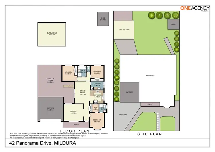 Floorplan of Homely house listing, 42 Panorama Drive, Mildura VIC 3500