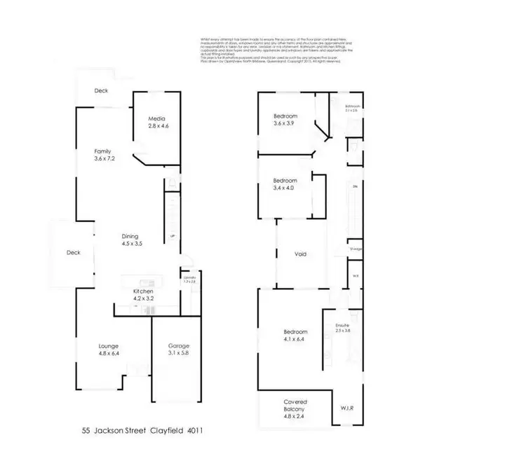 Floorplan of Homely house listing, 55 Jackson Street, Clayfield QLD 4011