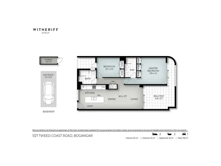Floorplan of Homely unit listing, 1/27 Tweed Coast Road, Bogangar NSW 2488