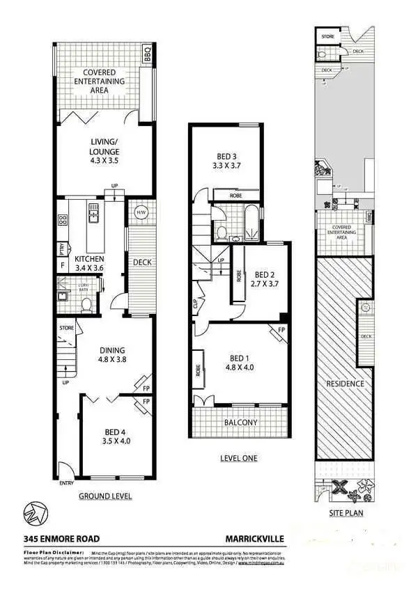 Floorplan of Homely house listing, 345 Enmore Road, Marrickville NSW 2204