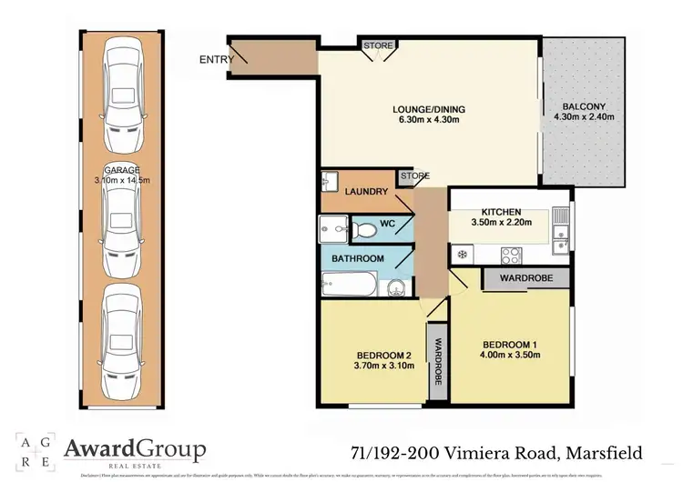Floorplan of Homely unit listing, 71/192-200 Vimiera Road, Marsfield NSW 2122
