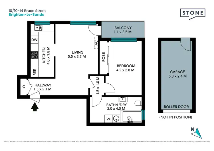 Floorplan of Homely unit listing, 14/10-14 Bruce Street, Brighton-Le-Sands NSW 2216