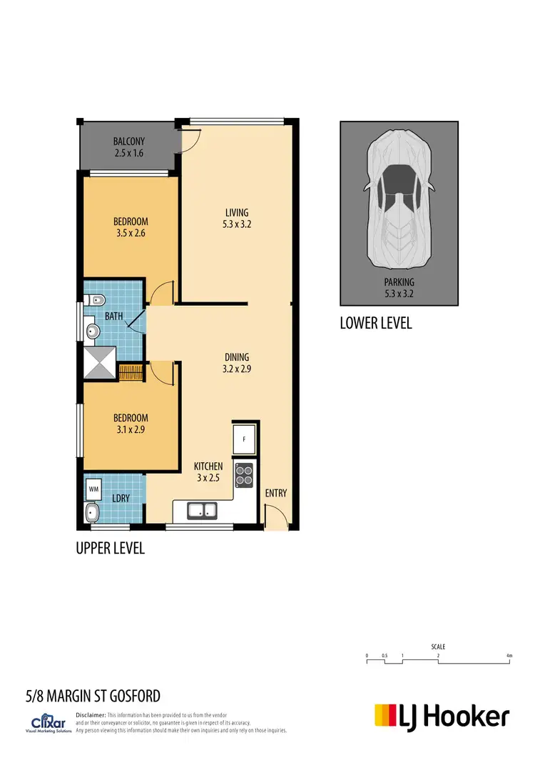Floorplan of Homely unit listing, 5/8 Margin Street, Gosford NSW 2250