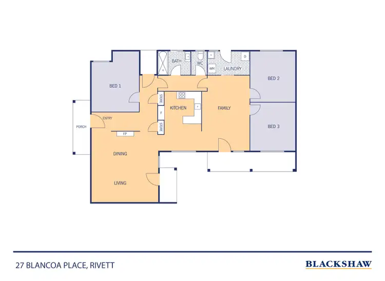 Floorplan of Homely house listing, 27 Blancoa Place, Rivett ACT 2611