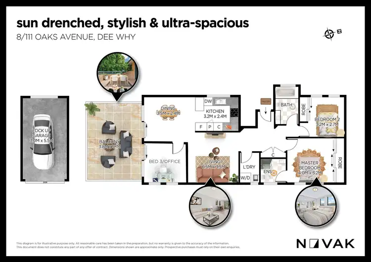 Floorplan of Homely apartment listing, 8/111 Oaks Avenue, Dee Why NSW 2099