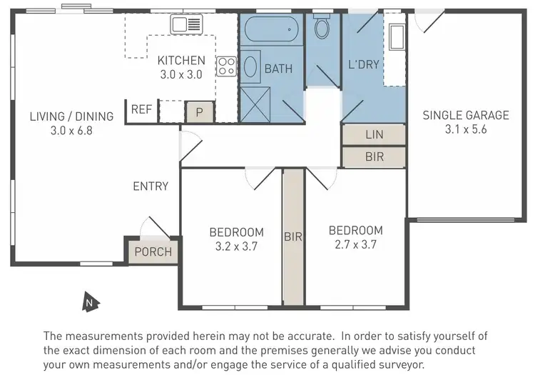 Floorplan of Homely unit listing, 1/6 Norfolk Court, Werribee VIC 3030