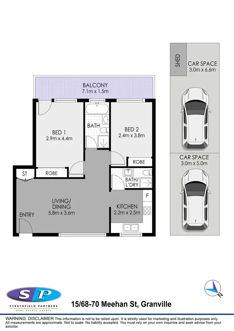 Floorplan of Homely apartment listing, 15/68-70 Meehan Street, Granville NSW 2142