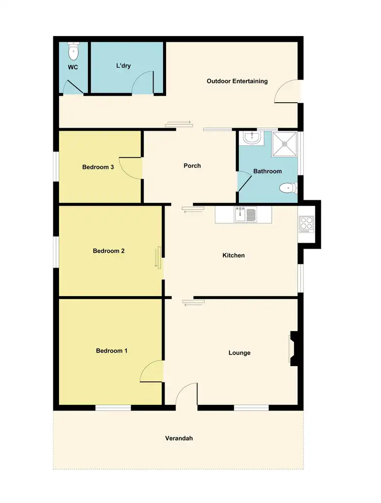 Floorplan of Homely house listing, 67 Park Road, Maryborough VIC 3465
