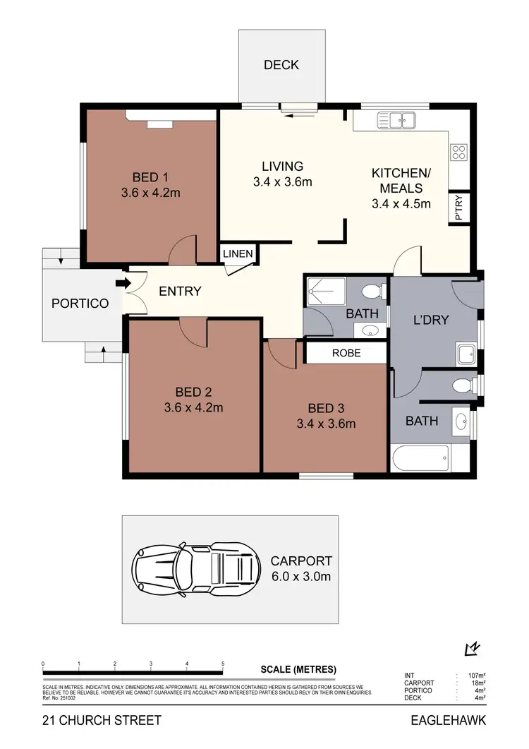 Floorplan of Homely house listing, 21 Church Street, Eaglehawk VIC 3556