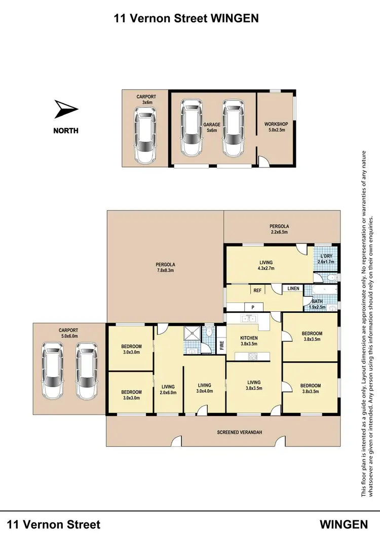 Floorplan of Homely house listing, 11 Vernon Street, Wingen NSW 2337