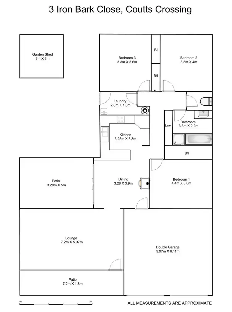 Floorplan of Homely house listing, 3 Ironbark Close, Coutts Crossing NSW 2460