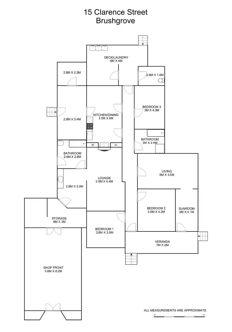 Floorplan of Homely house listing, 15 Clarence Street, Brushgrove NSW 2460