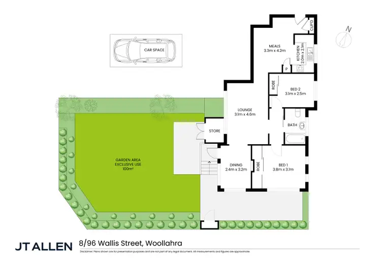 Floorplan of Homely apartment listing, 8/96 Wallis Street, Woollahra NSW 2025