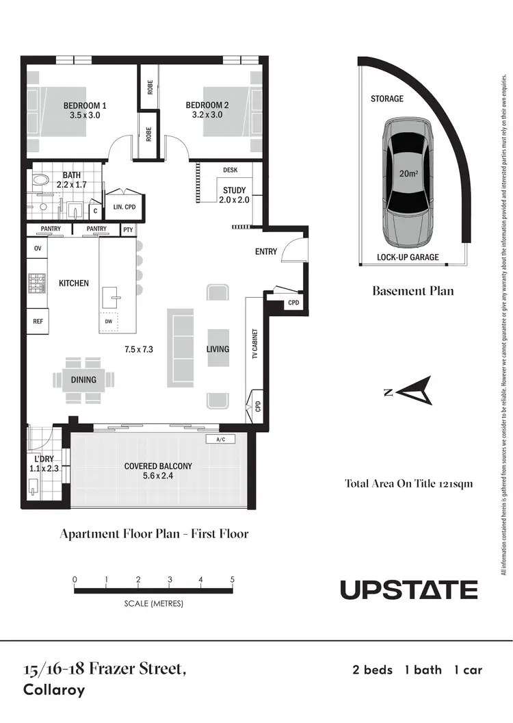 Floorplan of Homely unit listing, 15/16-18 Frazer Street, Collaroy NSW 2097