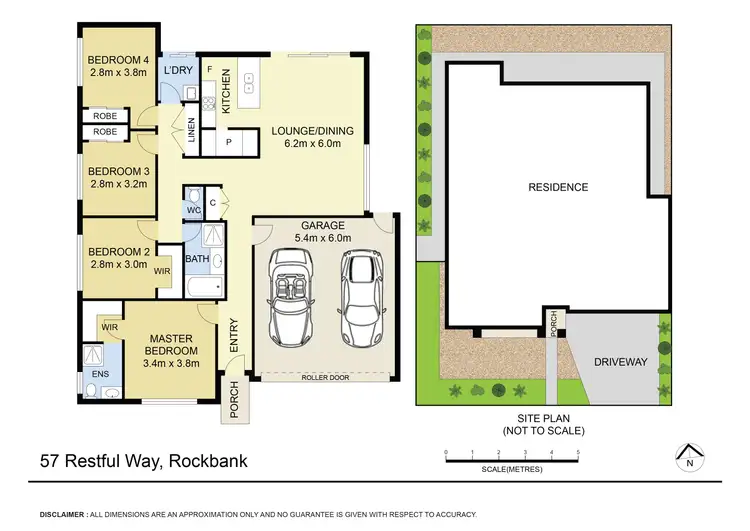 Floorplan of Homely house listing, 57 Restful Way, Rockbank VIC 3335