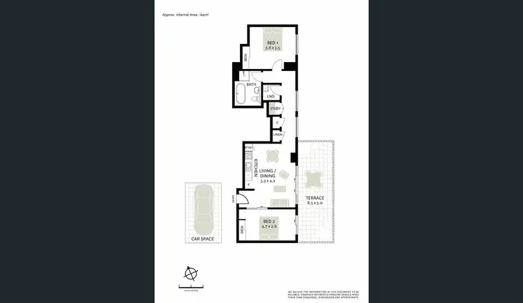 Floorplan of Homely apartment listing, 427/12 Hudson Street, Lewisham NSW 2049