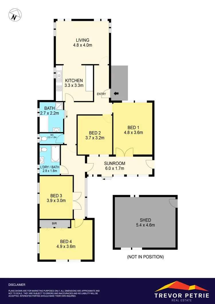 Floorplan of Homely house listing, 825 Laurie Street, Mount Pleasant VIC 3350