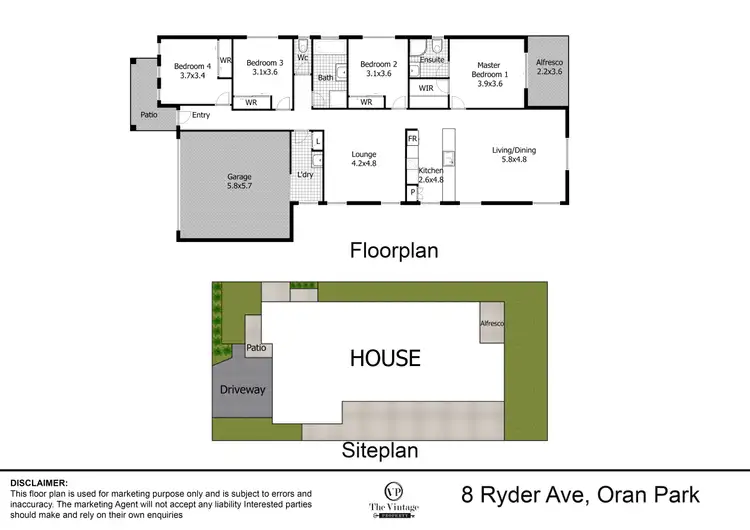 Floorplan of Homely house listing, 8 Ryder Avenue, Oran Park NSW 2570
