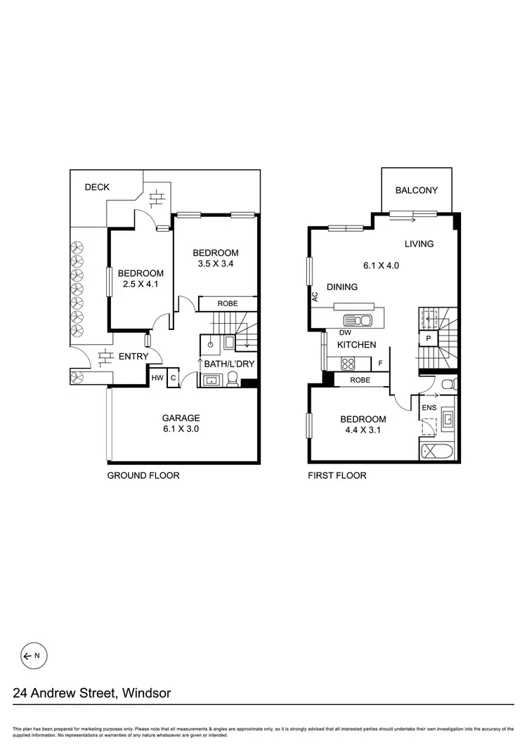 Floorplan of Homely house listing, 24 Andrew Street, Prahran VIC 3181
