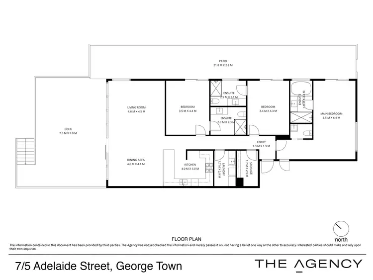 Floorplan of Homely unit listing, 7/5 Adelaide Street, George Town TAS 7253