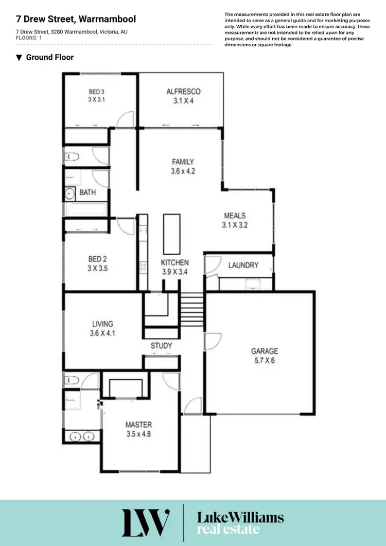 Floorplan of Homely house listing, 7 Drew Street, Warrnambool VIC 3280