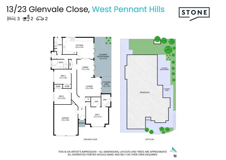 Floorplan of Homely house listing, 13/23 Glenvale Close, West Pennant Hills NSW 2125
