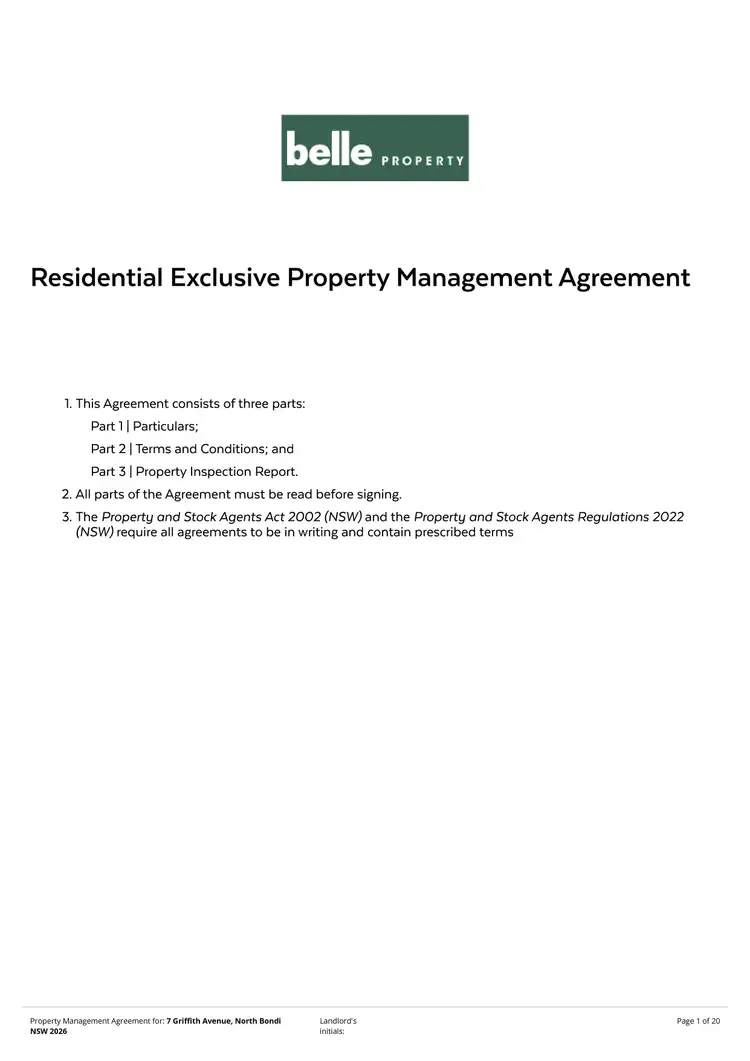 Floorplan of Homely house listing, 7 Griffith Avenue, North Bondi NSW 2026