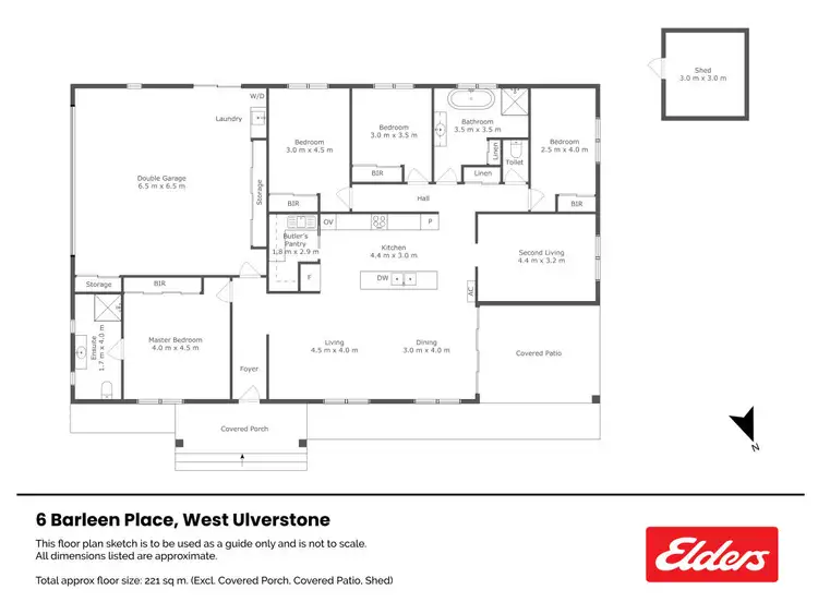 Floorplan of Homely house listing, 6 Barleen Place, West Ulverstone TAS 7315