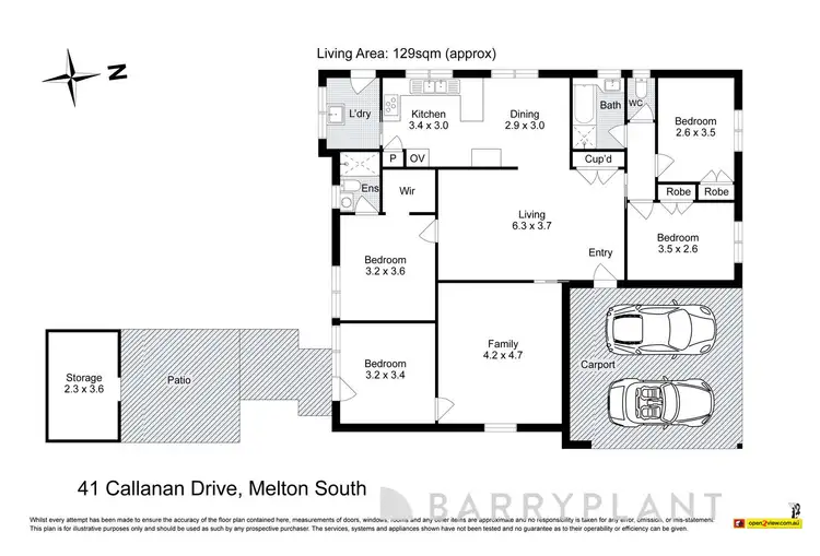 Floorplan of Homely house listing, 41 Callanan Drive, Melton South VIC 3338