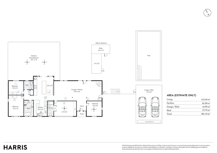 Floorplan of Homely house listing, 1 Pine Grove, Belair SA 5052