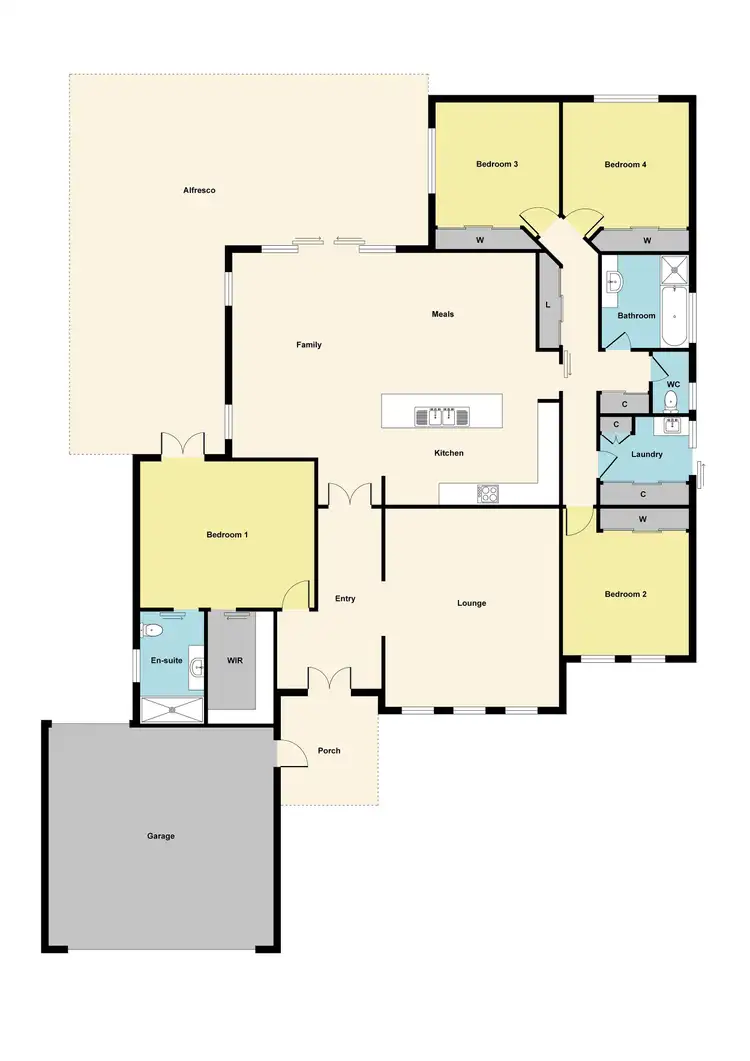 Floorplan of Homely house listing, 5 Bristol Court, Maryborough VIC 3465