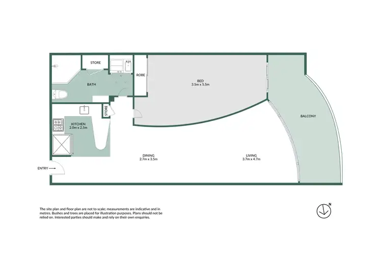 Floorplan of Homely apartment listing, 503/86-88 Northbourne Avenue, Braddon ACT 2612