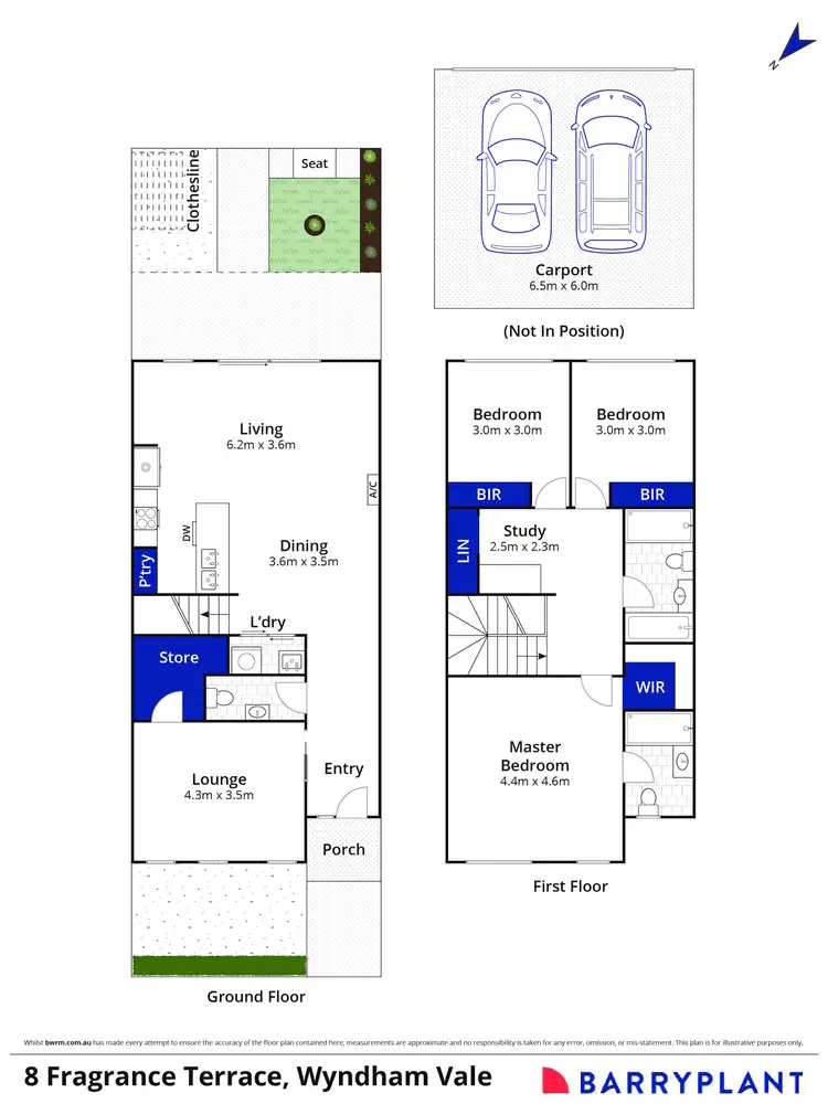 Floorplan of Homely house listing, 8 Fragrance Terrace, Manor Lakes VIC 3024